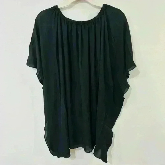 NWT Revolve Krisa Black Flutter Flowy Mini Dress - Picture 5 of 6